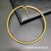 Conjunto de Joias Irregulares Banhado a Ouro Cobre 24K para Noivas Conjunto de Colar e Brincos Transfronteiriço Estilo Luxo Leve