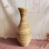 Vaso de Chão de Rattan do Sudeste Asiático Decoração Inserção Flor Seca Flor de Seda Flor Tecida Sala de Estar Sala de Jantar Decoração de Janela Resistente a Quedas