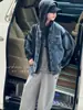 Chaqueta vaquera para niña 2026 nuevo estilo moda coreana con capucha atuendo de primavera para niñas mayores, look casual de dos piezas top