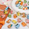 Cerâmica pintada à mão dinossauro fofo contas soltas contas artesanal DIY pulseira de contas pingente material de joia acessórios