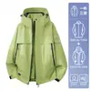 Jaqueta esportiva outdoor três em um Tecyun masculina para outono/primavera, à prova de vento e resistente à água, adequada para caminhadas e viagens