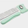 Set de Soporte para Muñecas de Espuma Viscoelástica para Mouse Pad y Teclado, Almohadilla para Muñecas Mecánica para Escritorio de Computadora, Antideslizante, Escritorio de Oficina
