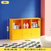 Estante de Ferro Forjado para Uso Doméstico, Estante Modular Colorida Estilo Kallax de Chão com Armazenamento em Gaveta, Novo Estilo Chinês