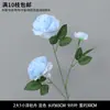 Peônia Artificial de Caule Único com Três Flores e Folhas para Decoração Externa, Flores de Casamento, Arranjos Florais de Casamento e Montagem de Cenário