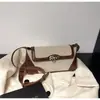 Nova Moda Primavera/Verão 2026 Bolsa Feminina Simples Color Block Tendência Bolsa de Ombro Feminina Texturizada Casual Versátil Pequena Quadrada
