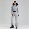 Macacão de Esqui Feminino Novo Profissional Prancha Dupla Impermeável Quente Comércio Exterior À Prova de Vento Esportivo Outdoor Macacão de Esqui para Mulheres Siamês