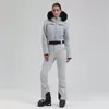 Macacão de Esqui Feminino Novo Profissional Prancha Dupla Impermeável Quente Comércio Exterior À Prova de Vento Esportivo Outdoor Macacão de Esqui terno Terno Feminino