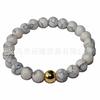 Barraca mercado noturno fornecimento atacado ágata pulseira pedra pinho moda moderna ametista pulseira contas redondas