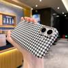 Adecuado para iPhone16Promax Agujero Grande Rayas de Empalme 15 Funda para Teléfono Móvil Apple 14 Fibra de Carbono 13 Funda Protectora 12