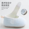 Zapatos Suaves para Caminar de Bebé de Primavera y Otoño con Velcro y Suelas de Tela Antideslizantes, Zapatos para el Suelo de Interior para Bebés de 6-12 Meses