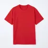 230g Camiseta Hombre Camisa Cultural Camisa Publicitaria Logo Personalizado Algodón Puro Color Sólido Hombre Hombro Normal Cuello Redondo Manga Corta Bordado Estampado
