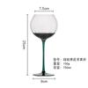 Copo de Vinho Tinto Maçã Criativo de Luxo Leve Copo de Vinho da Borgonha Copo de Barriga Grande Listrado para Casa Cálice Estilo Luxo Leve