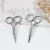 Tijeras de Belleza de Acero Inoxidable de 3.0 mm de Espesor Tijeras Domésticas Redondas para Vello Nasal Herramientas de Belleza Tijeras para Vello Nasal y Cejas Tijeras de Recorte para Maquillaje