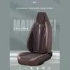 Cojín para asiento de coche deportivo con capucha, piel napa, tela transpirable, cojín universal para asiento de cuatro estaciones, cojín completo para asiento de coche, funda de asiento
