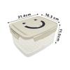 Caja Hermética Satchel para Congelador de Alimentos de Cocina Cesta de Drenaje de Doble Capa Filtro de Agua Grande Organización de Refrigerador Conservación de Frutas Almacenamiento