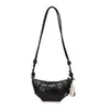 Bolso de Diseño de Nicho Minimalista de Color Sólido con Forma de Cuerno para Mujer 2026 Nuevo Versátil de Moda para Viaje Diario Bolso de Hombro Cruzado