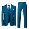 Terno Terno Masculino Estilo Coreano Slim-fit Terno de Negócios Masculino Três Peças Profissional Traje Formal Traje do Padrinho Traje de Casamento do Noivo