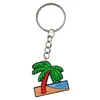 Chaveiro criativo de futebol esportivo Chaveiro de borracha macia em PVC Pingente para bolsa de basquete, vôlei, futebol Venda por atacado