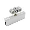 Rueda Colgante para Puerta Corrediza de Vidrio Riel Polea para Puerta de Vidrio de Servicio Pesado Soporte de Carga 120 kg Accesorios de Herrajes para Puerta Corrediza de Vidrio