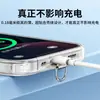 Cordón para Teléfono Móvil Espaciador Clip Metálico de Acero Inoxidable Ultra Delgado 0.18mm Conexión Universal Pieza para Colgar Tarjeta de Pegatina Trasera de Gama Alta