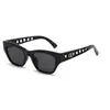 Gafas de Sol Ojo de Gato Estilo Celebridad Femenina Ins Europea y Americana D Brand Personalidad Patilla Hueca de Acetato Gafas de Sol de Moda para Hombre S2F