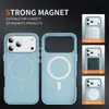 Funda Nueva para Teléfono Apple con Anillo Magnético Fino, Estilo Ins de Lujo Ligero, Sensación de Alta Gama, Anti-Huellas Dactilares, Adecuada para Funda Protectora de iPhone 18