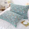 Toalla de almohada de algodón de gasa gruesa de ocho capas 52 cm * 78 cm suave toalla de almohada para pareja de caramelo toalla de almohada de dibujos animados cama