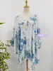 Capa de Punto Tie-Dye Étnica para Vacaciones, Capa Fina con Borlas para Mujer, Cárdigan, Chal Calado Estilo Primavera y Otoño, Blusa, Ropa Exterior