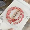 Pulseras Nuevas de Cristal Transfronterizas, Joyería de Cristal Glaseado Fresca y Dulce, Pulseras de Nicho de Alta Gama, Modelos para Estudiantes al por Mayor