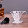 [Novo Filtro de Café] Copo Filtro de Café de Vidro V60 Conjunto Funil para Cafeteira Filtro Papel de Filtro