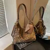 Cross2026 Bolso Tote Retro Nuevo de Otoño para Mujer con Estampado de Leopardo Mochila de Moda Bolso de Hombro de Gama Alta para el Trabajo
