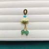 Madeira de Pessegueiro Sino de Lótus Acessórios de Pingente DIY Pulseira Pingente de Lótus Brinquedo Cultural Joia Pingente Espaçador