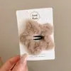 Presilhas de cabelo de alta qualidade estilo coreano em cores dopamina para mulheres, presilhas de bico de pato doces para franja, acessórios de cabelo