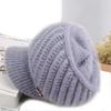 Nuevo Sombrero de Felpa Cálido de Invierno para Abuela Versátil para Madres de Mediana Edad y Mayores Sombrero de Lana Tejida a Prueba de Frío para Mujeres
