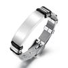 Fábrica de Joyería Gejia Venta Caliente en Amazon Correa de Acero Inoxidable Correa de Malla Pulsera Gosline Simple Pulsera para Hombre de Acero de Titanio