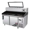 Mesa Operatória Refrigerada Ar-condicionado Pizza Salada Chá de Leite Armário de Conservação Fresca Frutas Pesca Geladeira Pizza Pulverização Bancada Comercial