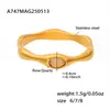 Anillo irregular de cuarzo en polvo natural de corte de nicho ins Xinyixin de acero inoxidable chapado en oro real de 18 quilates, anillo para el dedo de grado alimenticio para mujer