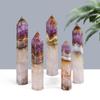 Atacado de Fábrica Artesanato Transfronteiriço de Cristal Natural Enfeites de Decoração para Casa Presentes Pedra Bruta Ágata Ametista Pilar de Ponta Única