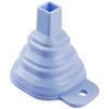 Embudo retráctil plegable pequeño de silicona para drenaje de aceite doméstico, embudo pequeño para aceite líquido, escurridor de aceite.