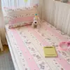 2025 Nuevo Estilo Algodón Puro Estampado Dormitorio Estudiantil Litera Sábana Bajera Individual 90X200Cm Sábana Bajera Individual