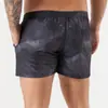 Shorts de Praia Masculino Europeu e Americano Transfronteiriço de Secagem Rápida, Shorts Casuais Esportivos Divertidos com Grafite, Tecido de Pele de Pêssego Masculino