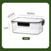 Caja de Almacenamiento de Grado Alimenticio para Refrigerador, Contenedor para Congelador con Tapa, Caja Sellada para Alimentos, Caja para Empanadillas, Contenedor para Verduras