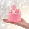 Amapola DIY Caja de Almacenamiento Rayada de Resina de Cristal Frasco de Almacenamiento Molde de Silicona Taza Espejo de Resina Epoxi