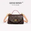 Bolsa Pequena Feminina Vintage de Luxo Leve 2026 Nova Bolsa Transversal com Estampa Retrô Europeia e Americana Bolsa Quadrada Pequena Versátil de Ombro