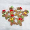 Muñeco Hombre Panqueque Navideño Colgante Navideño Estilo Europeo y Americano Transfronterizo Producto Muñeco Colgante Pequeño Hombre Panqueque Decoración