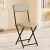 Cadeira de jantar, cadeira dobrável, banqueta, cadeira com encosto, portátil, para uso doméstico, moderna, minimalista, elegante, criativa, banqueta redonda, cadeira, cadeira de restaurante