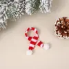 Em estoque Cachecol de Natal mini fio chapéu pequeno boneca de pelúcia urso pequeno acessórios de decoração de garrafa de vinho atacado