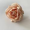 Flor artificial borde horneado perla rosa pasador flor material cabeza de flor rosa flor falsa transfronteriza rosa flor de seda adornos para el cabello cabeza de flor