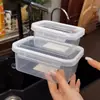 Caja de Conservación Portátil de Grado Alimenticio, Caja de Almacenamiento de Frutas y Verduras para Refrigerador, Caja Organizadora Grande Sellada a Prueba de Humedad para Congelador