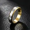 Anel de casal popular da Amazon anel de aço titânio 316 anel masculino e feminino anel de aço tungstênio vendas diretas da fábrica